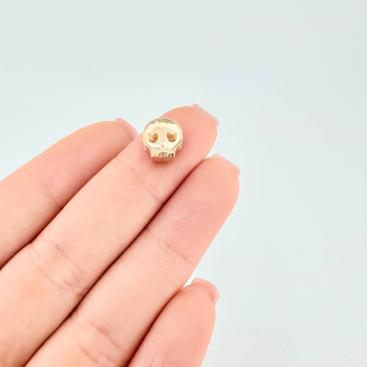 Herraje Calavera 1.55 g / 0.8 cm Oro Amarillo 18K