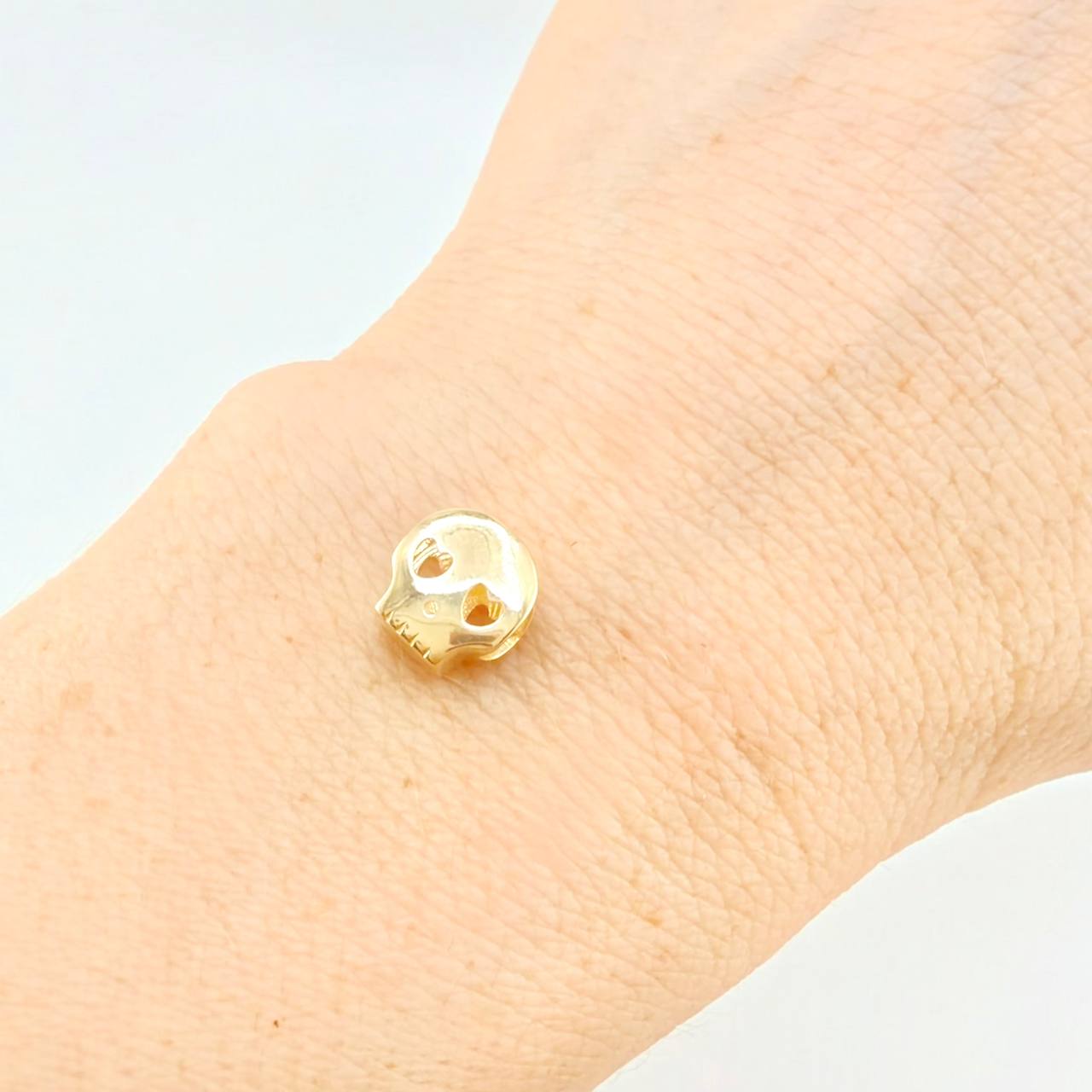Herraje Calavera 1.5 g / 0.8 cm Oro Amarillo 18K