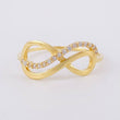 Anillo Doble Infinito 1.4 g / T7 1/4 Oro Amarillo 18K