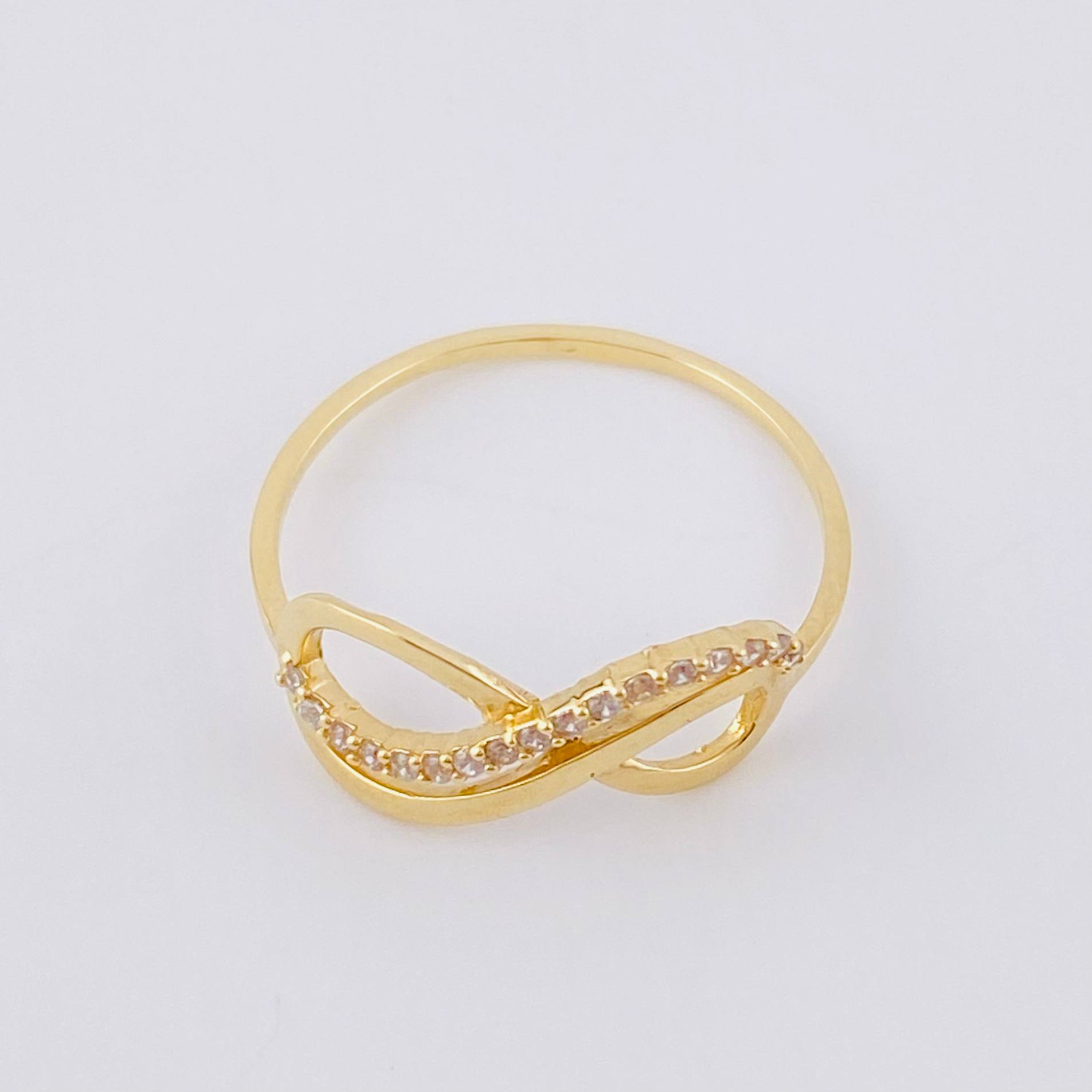 Anillo Doble Infinito 1.4 g / T7 1/4 Oro Amarillo 18K