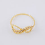 Anillo Doble Infinito 1.4 g / T7 1/4 Oro Amarillo 18K