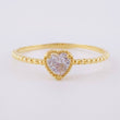 Anillo Corazón Burbuja 1.05 g / T7 Oro Amarillo 18K