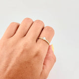 Anillo Solitario Tupido 1.65 g / T6 1/4 Oro Amarillo 18K