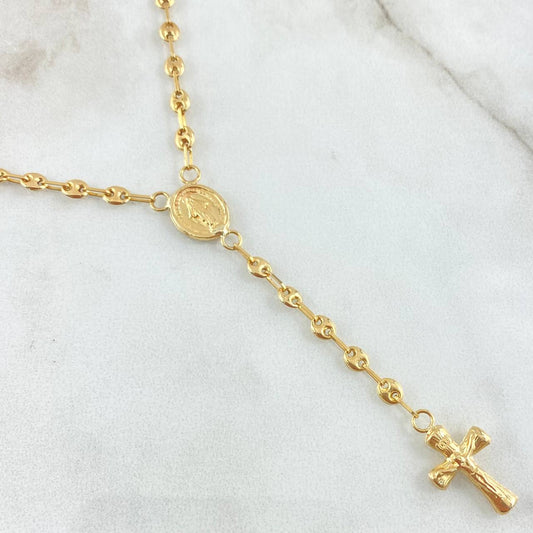 Rosario GC Virgen Milagrosa 6.25gr / 50cm / Oro Amarillo 18K