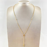 Rosario GC Virgen Milagrosa 6.4gr / 55cm / Oro Amarillo 18K ©