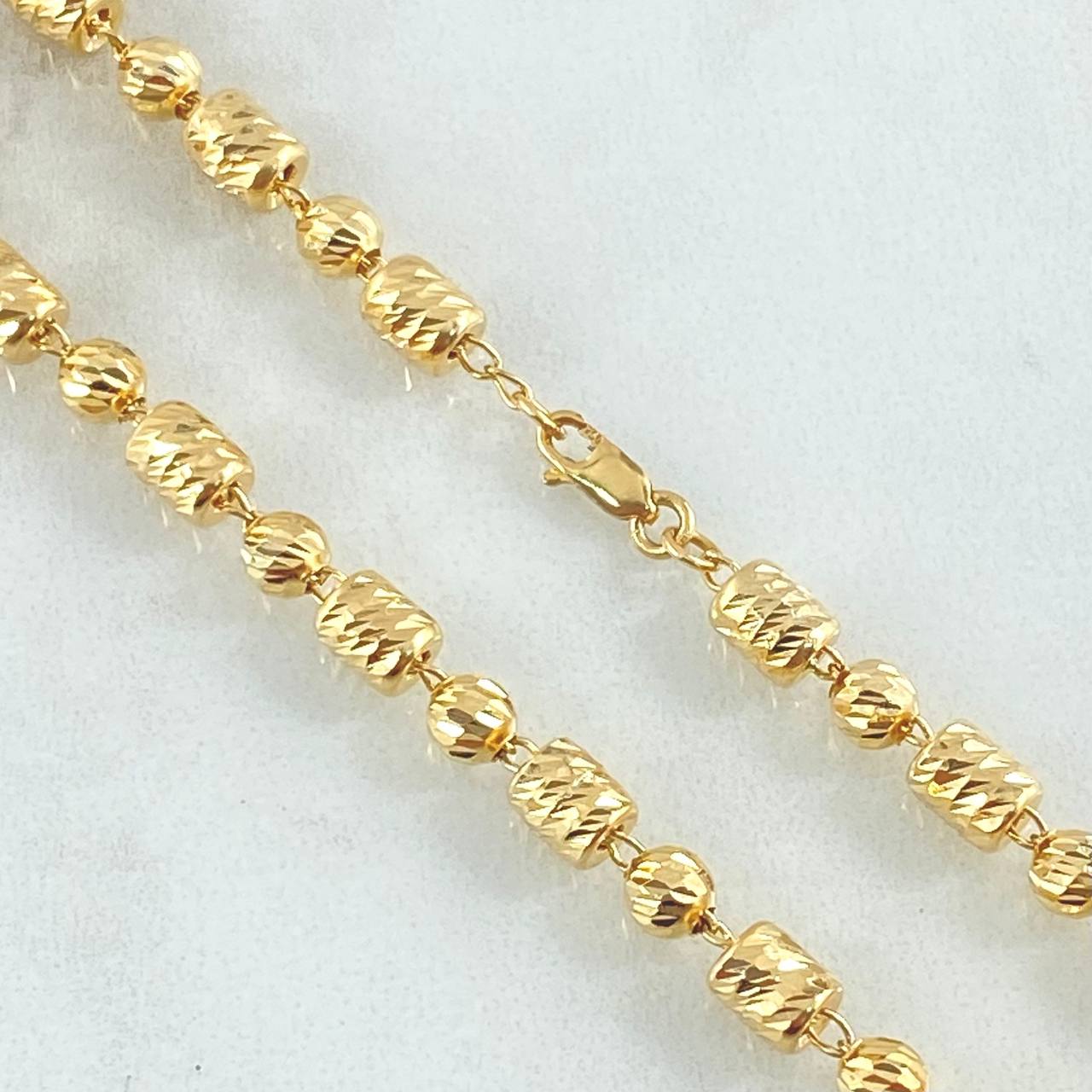 Cadena Militar Morse 15.65gr / 60cm / Oro Amarillo 18K ©