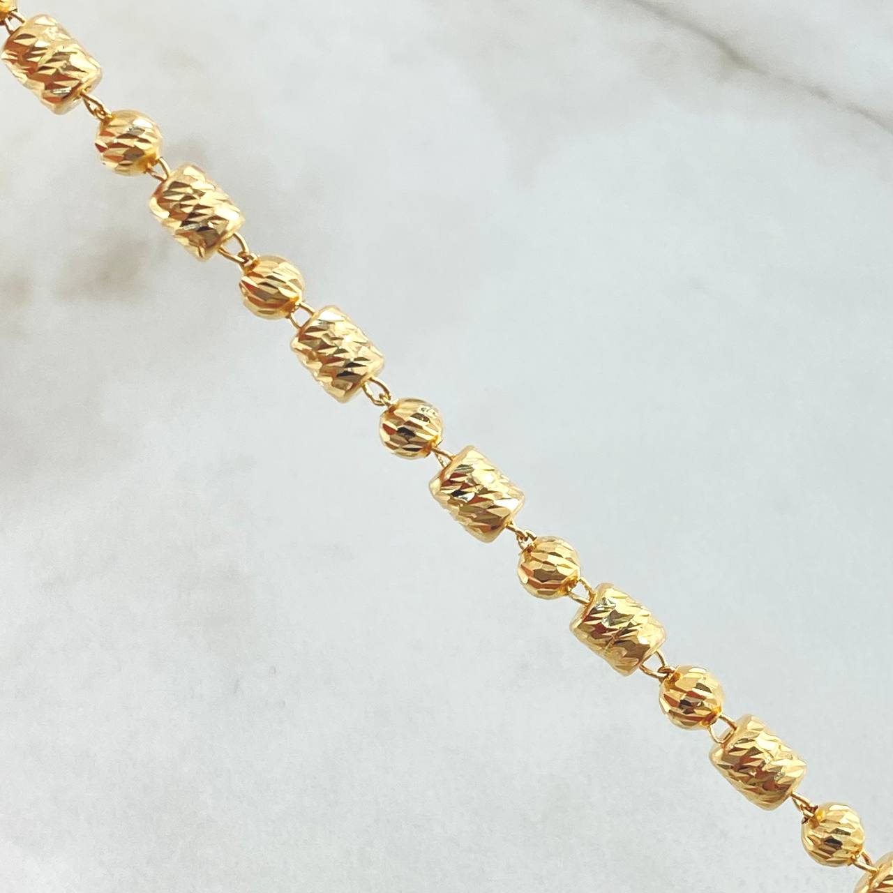 Cadena Militar Morse 15.65gr / 60cm / Oro Amarillo 18K ©