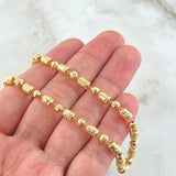 Cadena Militar Morse 15.65gr / 60cm / Oro Amarillo 18K ©