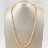 Cadena Militar Morse 15.65gr / 60cm / Oro Amarillo 18K ©