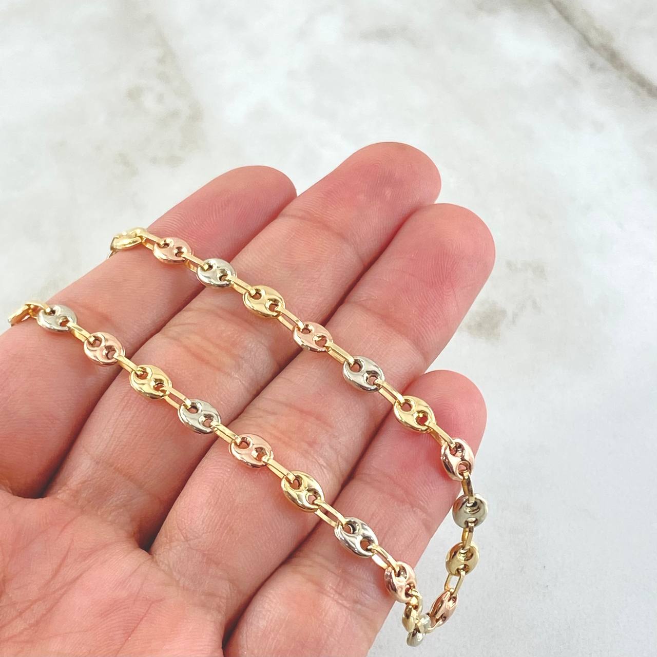 Cadena GC 7.1gr / 45cm / Tres Oros 18K