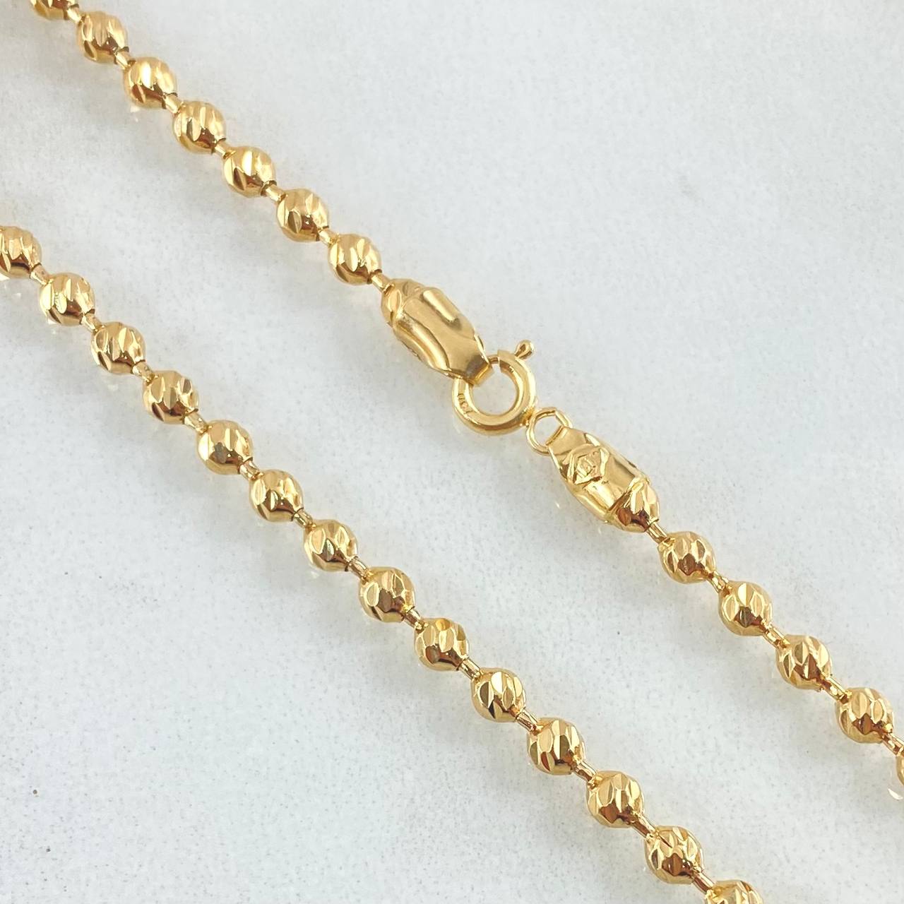 Cadena Militar 17.8gr / 60cm / Oro Amarillo Nac.Esp. 18K