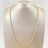 Cadena Militar Diamantada 14.2gr / 50cm / 3mm Oro Amarillo 18K ©