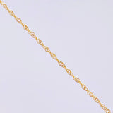 Set Cadena Singapur + Dije Sagrado Corazón / 1.7g / 60cm Oro Amarillo 18K
