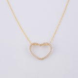 Set Cadena Singapur + Dije Silueta Corazón / 2.05g / 60cm Oro Amarillo 18K