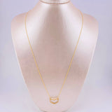 Set Cadena Singapur + Dije Silueta Corazón / 2g / 60cm Oro Amarillo 18K