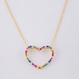 Set Cadena Singapur + Dije Silueta Corazón / 2g / 60cm Oro Amarillo 18K