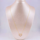 Set Cadena Singapur + Dije Silueta Corazón / 2g / 60cm Oro Amarillo 18K