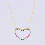 Set Cadena Singapur + Dije Silueta Corazón / 2.05g / 60cm Oro Amarillo 18K