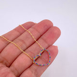Set Cadena Singapur + Dije Silueta Corazón / 2.05g / 60cm Oro Amarillo 18K