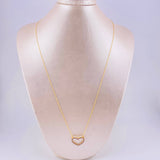 Set Cadena Singapur + Dije Silueta Corazón / 2.05g / 60cm Oro Amarillo 18K