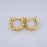 Candongas Cubana Infinito 4.2gr / 1.5cm / Oro Amarillo +4 18K &