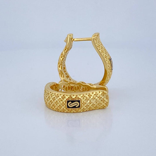Candongas Cubana Infinito 6.15gr / 2.1cm / Oro Amarillo +4 18K $