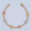 Pulso Tenis Trebol 14.75gr / 19.5cm / Tres Oros Nac.Esp. 18K $