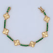 Pulso Tenis Trebol 14.85gr / 18.3cm / Oro Amarillo Nac.Esp. 18K $