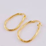 Candongas Candongas Nilo Ovaladas 1.45gr / 2.7cm / Oro Amarillo 18K *