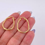 Candongas Candongas Nilo Ovaladas 1.45gr / 2.7cm / Oro Amarillo 18K *