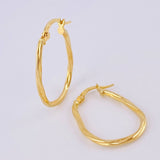 Candongas Candongas Nilo Ovaladas 1.45gr / 2.7cm / Oro Amarillo 18K *