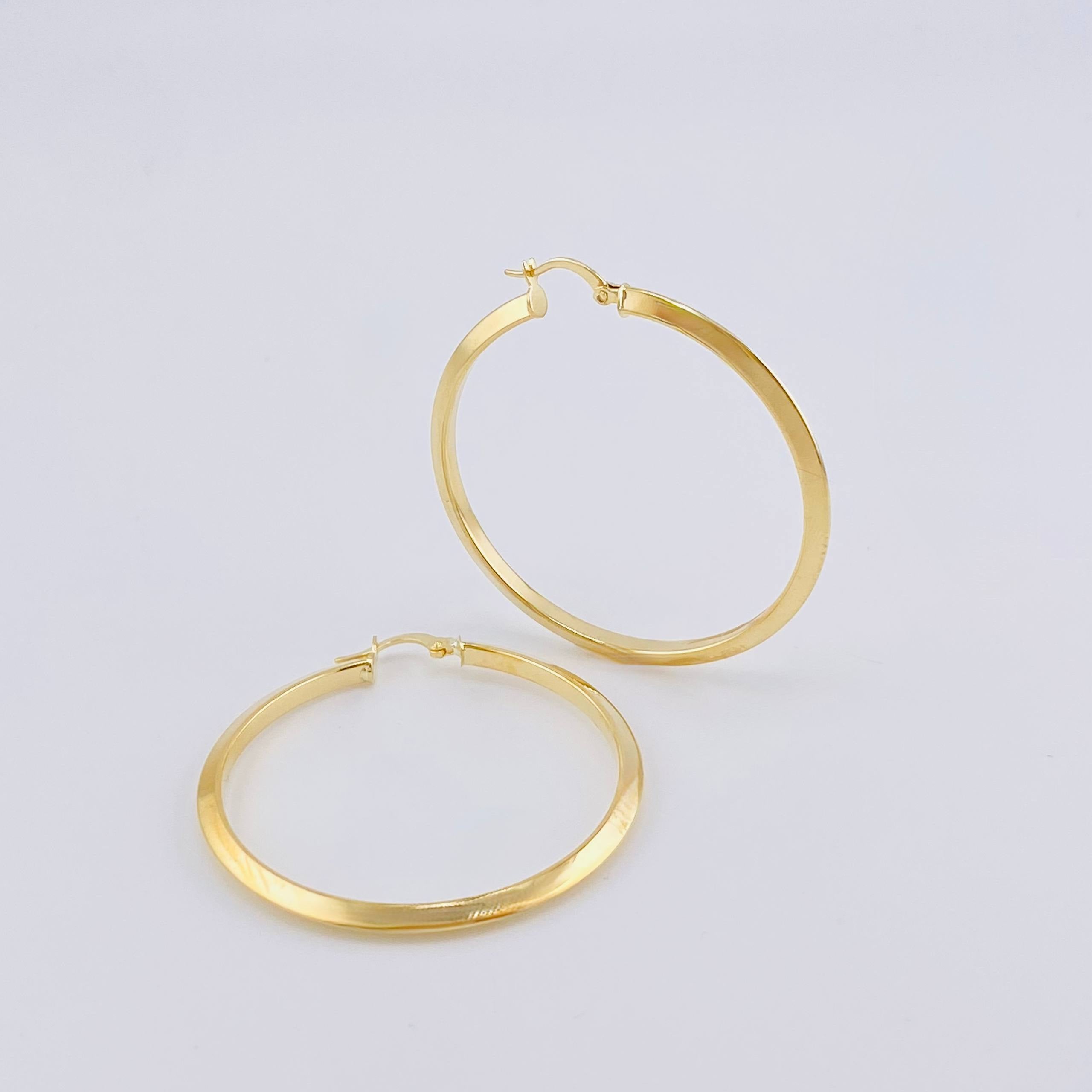 Candongas Clau 4.05gr / 5cm / Oro Amarillo 18K
