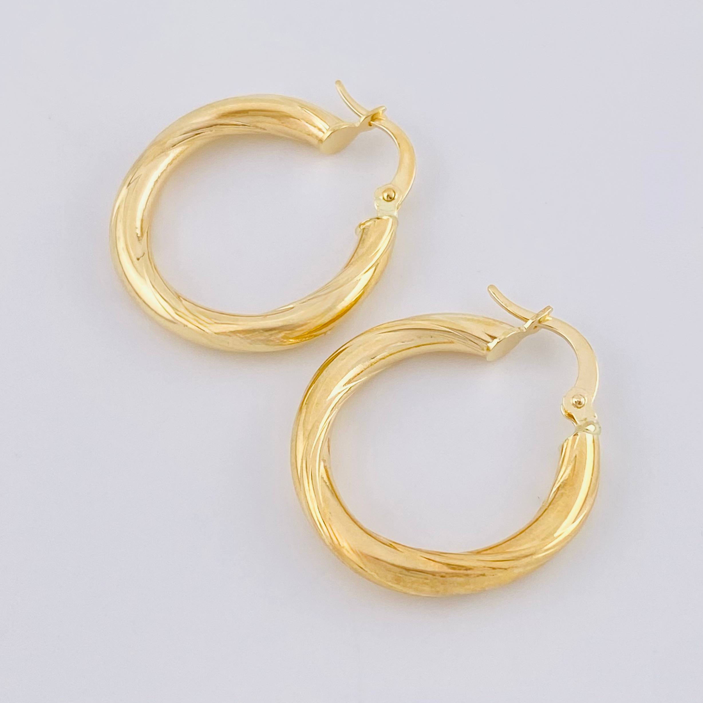 Candongas Mary 2.8gr / 2.5cm / Oro Amarillo 18K *