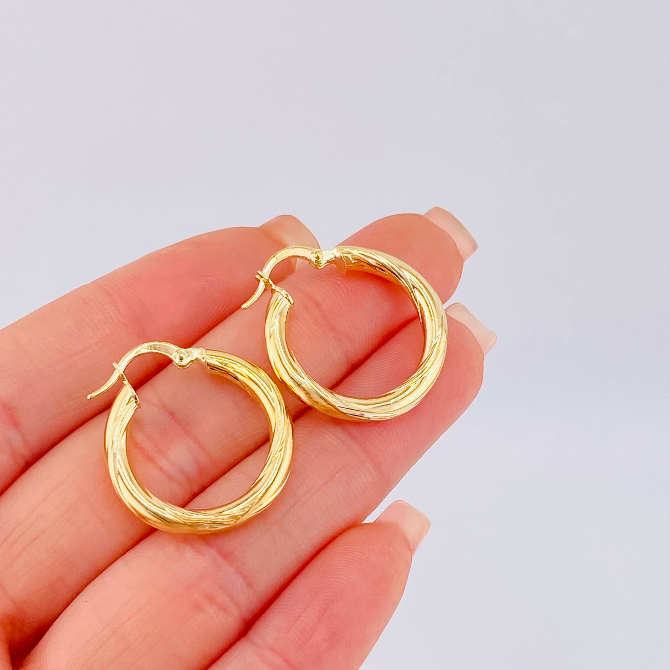 Candongas Mary 2.8gr / 2.5cm / Oro Amarillo 18K