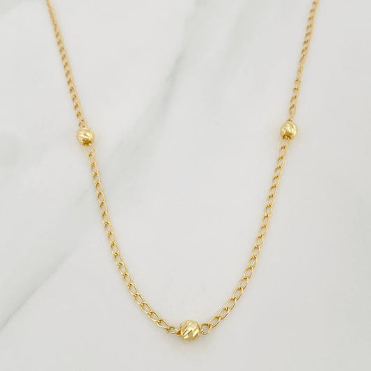 Cadena Espiga 2.9 g / 43 cm / 4 mm Oro Amarillo 18K