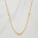 Cadena Espiga 2.9 g / 43 cm / 4 mm Oro Amarillo 18K