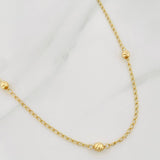 Cadena Espiga 2.9 g / 43 cm / 4 mm Oro Amarillo 18K