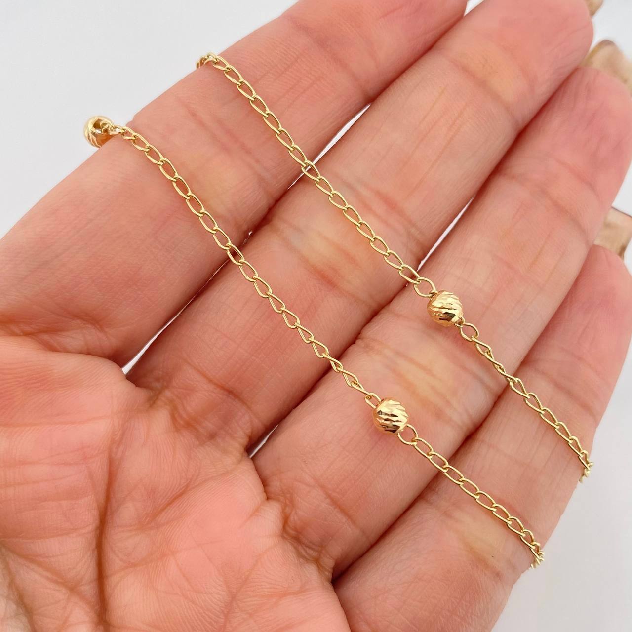 Cadena Espiga 2.9 g / 43 cm / 4 mm Oro Amarillo 18K