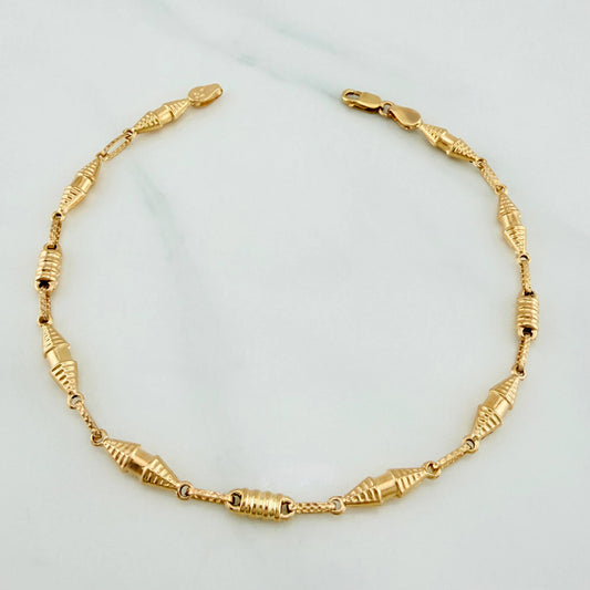 Pulso Rustico Dubai 3.75 g / 22 cm / 3.92 mm Oro Amarillo 18K
