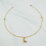 Tobillera Aro Seguido Unicornio 1.75 g / 25 cm / 4 mm Oro Amarillo 18K