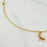 Tobillera Aro Seguido Unicornio 1.75 g / 25 cm / 4 mm Oro Amarillo 18K