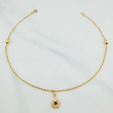 Tobillera Aro Seguido Corona 1.7 g / 25 cm / 4 mm Oro Amarillo 18K