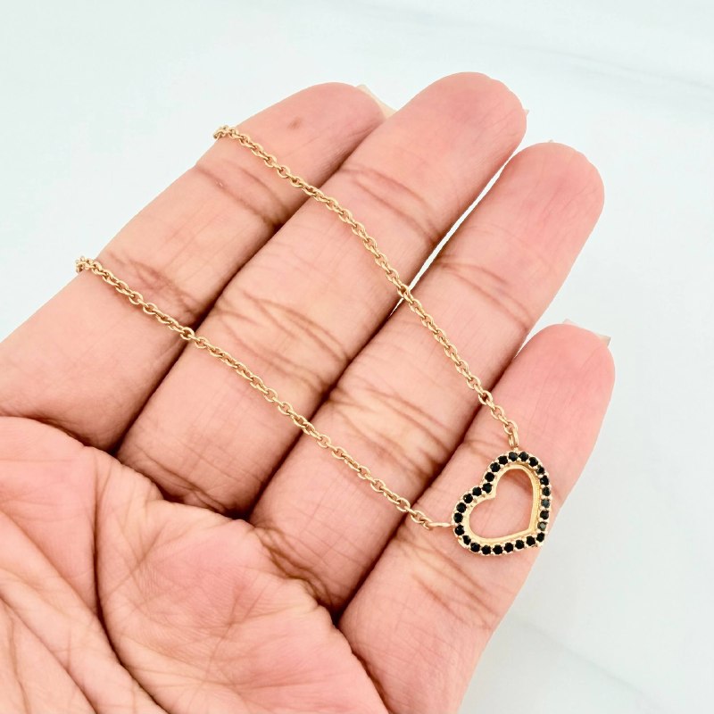 Cadena Aro Seguido Corazon 4.5 g / 53.5 cm / 1.53 mm Oro Amarillo 18K