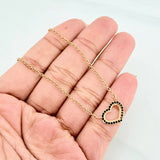Cadena Aro Seguido Corazon 4.5 g / 53.5 cm / 1.53 mm Oro Amarillo 18K