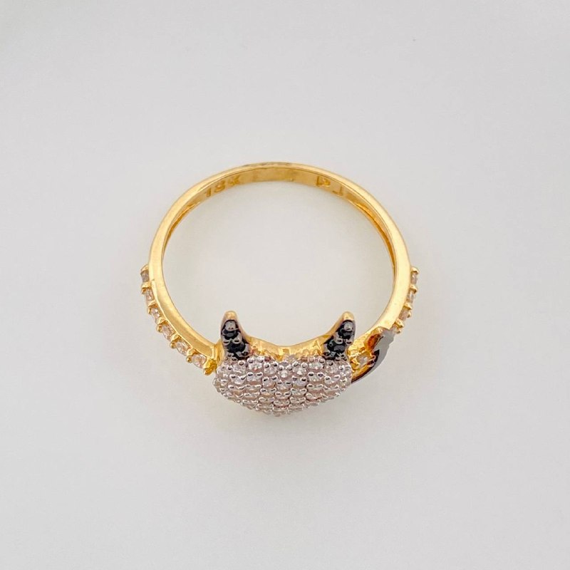 Anillo Corazon Devil 2.7 g / T8 Oro Amarillo 18K