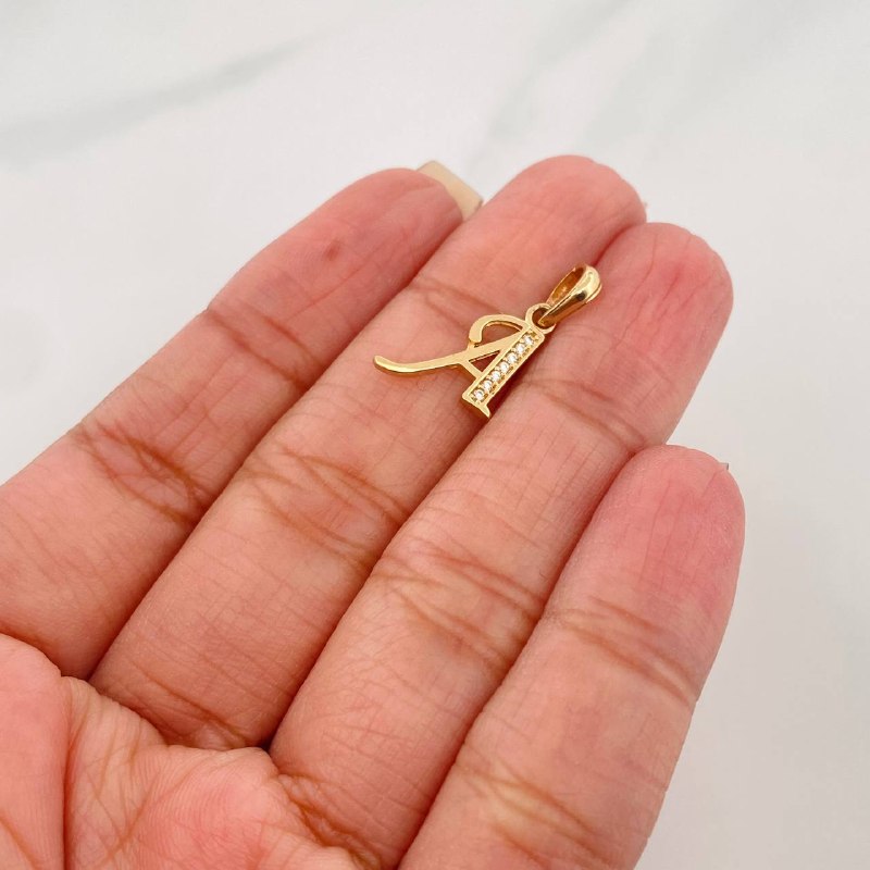 Dije Letra A 1 g / 2 cm Oro Amarillo 18K