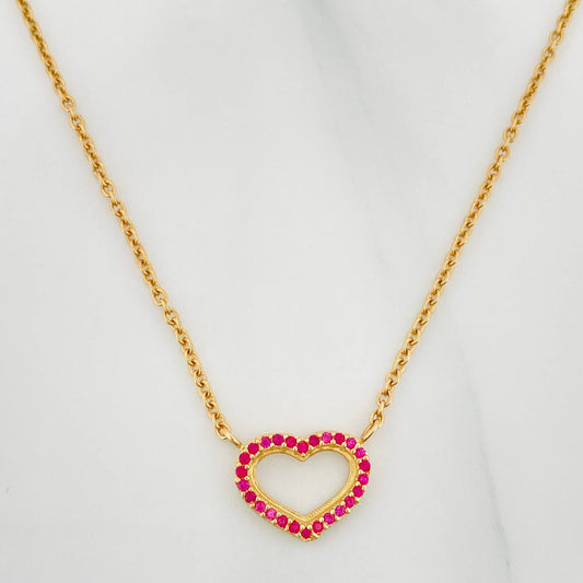 Cadena Aro Seguido Corazon 4.2 g / 47.5 cm / 1.74 mm Oro Amarillo 18K