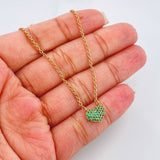 Cadena Aro Seguido Corazon 4.3 g / 47.5 cm / 1.02 mm Oro Amarillo 18K
