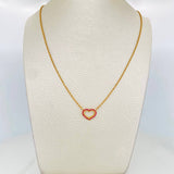 Cadena Aro Seguido Corazon 4.2 g / 47.5 cm / 1.74 mm Oro Amarillo 18K
