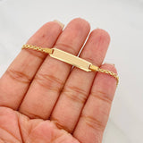 Pulso Placa Rectangular 3.35 g / 17 cm / 2.23 mm Oro Amarillo 18K